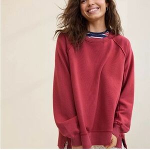 Aerie East West Burgundy Sweatshirt- NWT